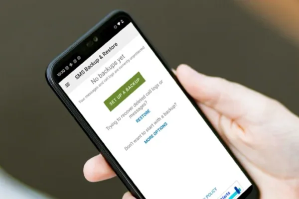 SMS notification on a phone
